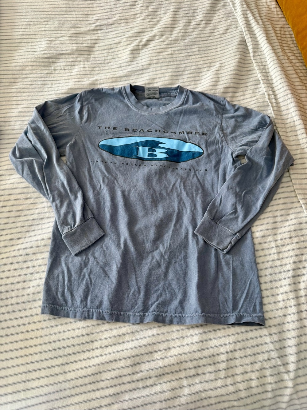 Beachcomber light blue long sleeve tee Comfort Colors